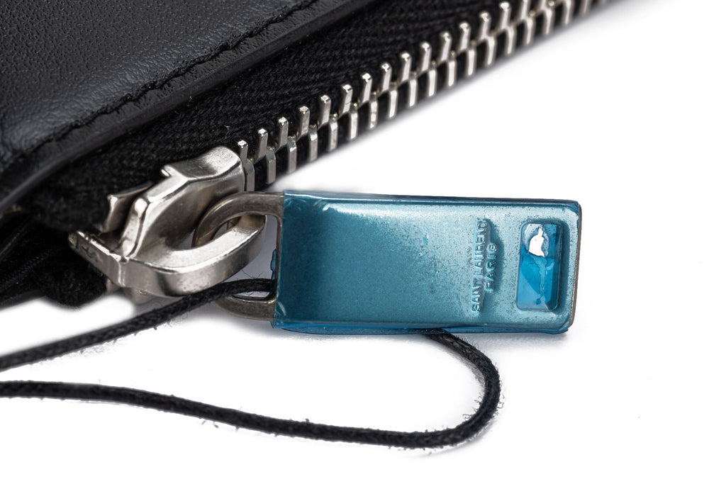 YSL New Sunset Black Leather Clutch