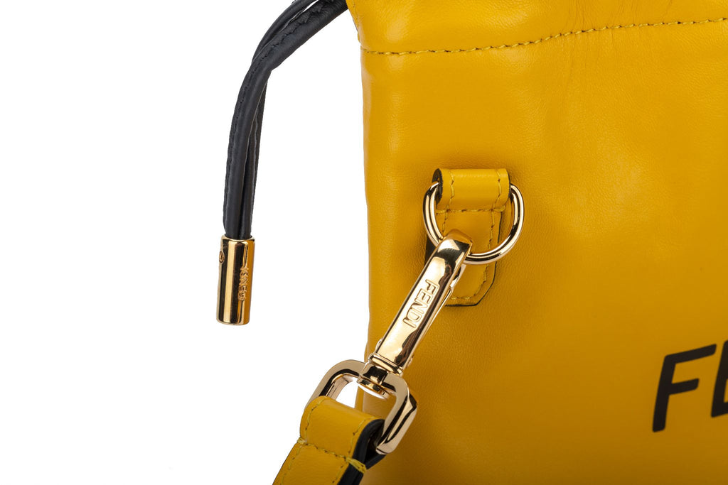 Fendi New Yellow Lambskin SM Crossbody