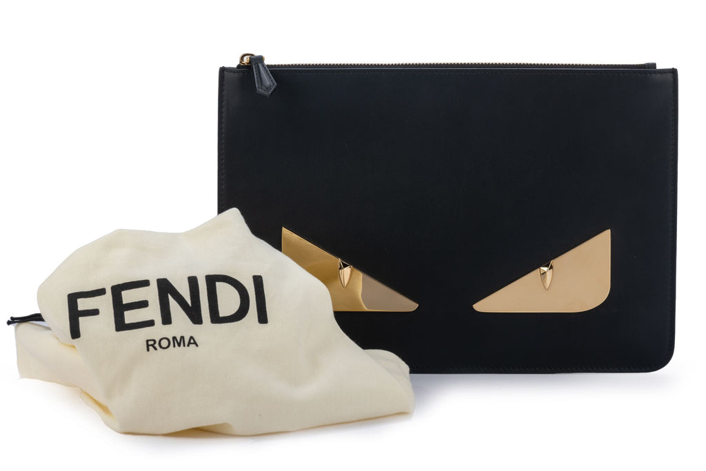 Fendi New Lim.Ed. Black Monster Clutch