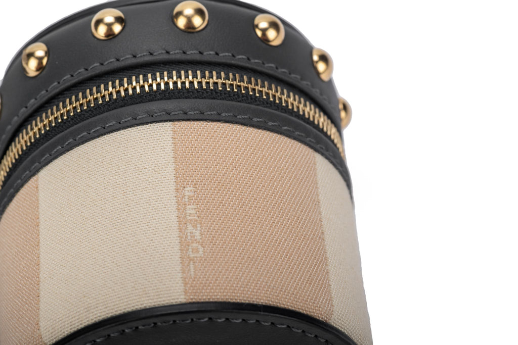 Fendi NIB  Striped Travel Jewelry Case
