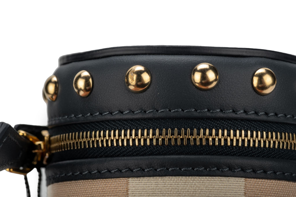 Fendi NIB  Striped Travel Jewelry Case