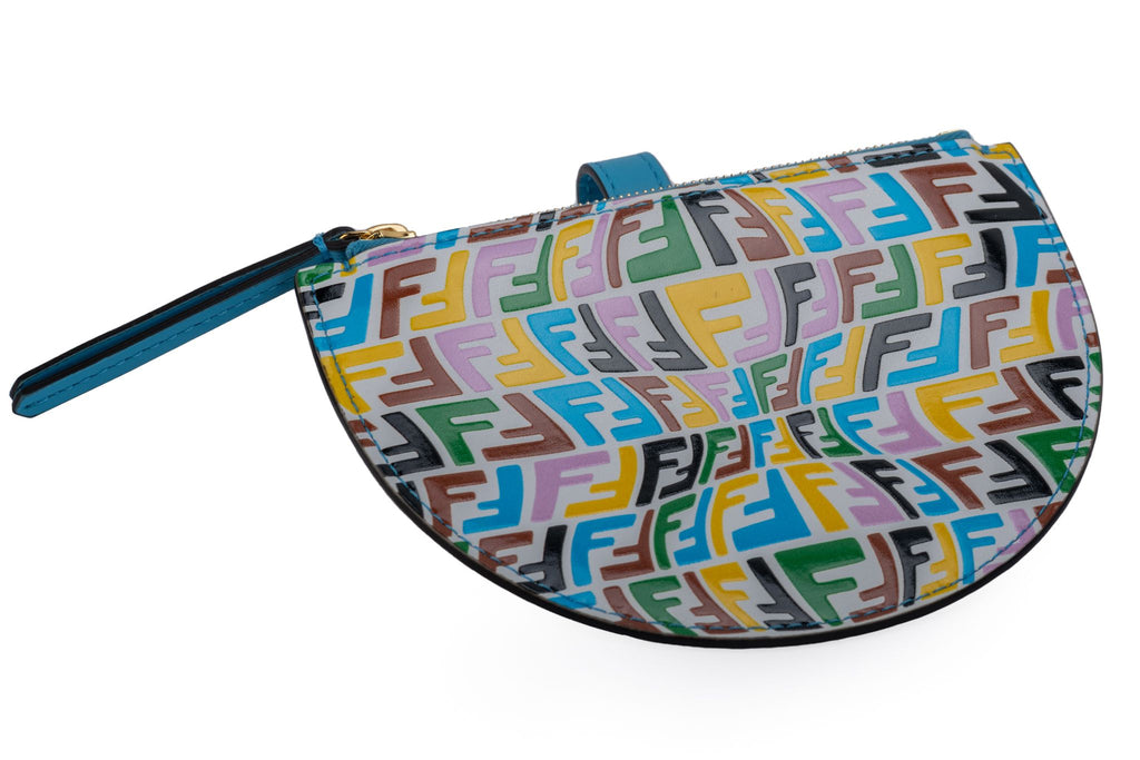 Fendi NIB Half Moon Color Coin Case