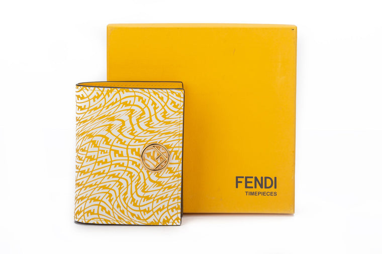 Fendi BNIB Yellow/White Vertigo Wallet