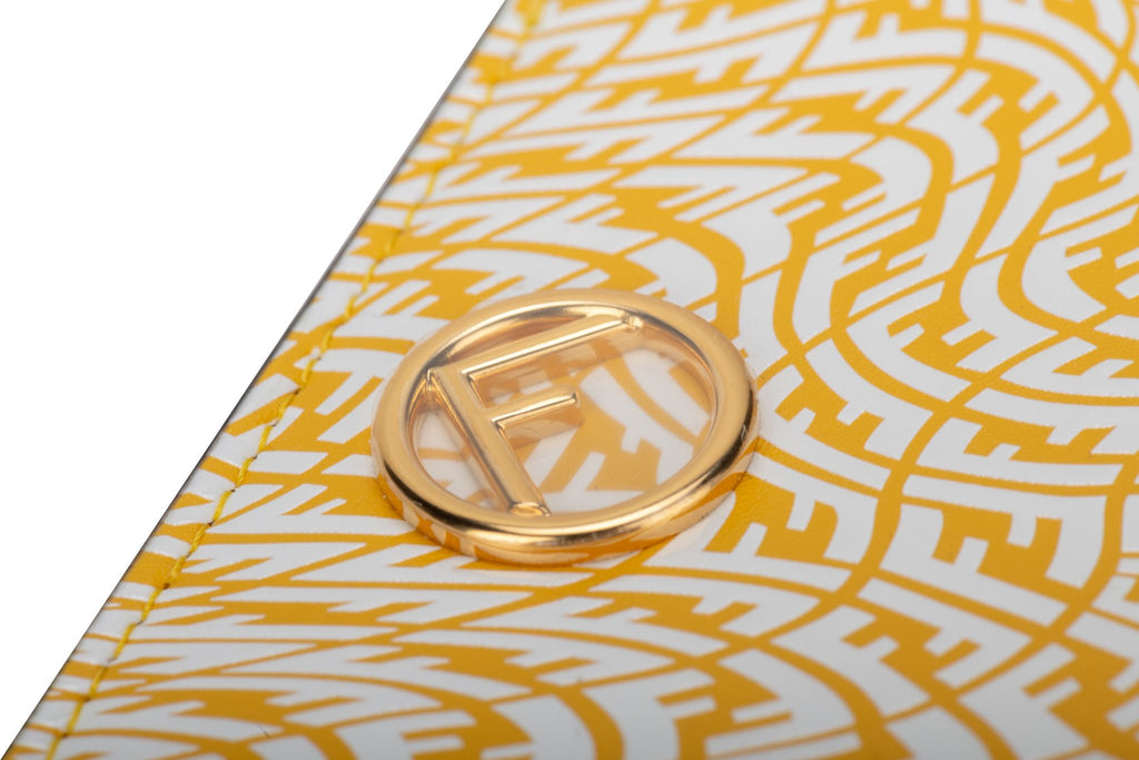 Fendi BNIB Yellow/White Vertigo Wallet