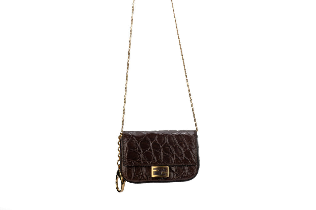 Fendi New Nano Baguette Brown Cayman