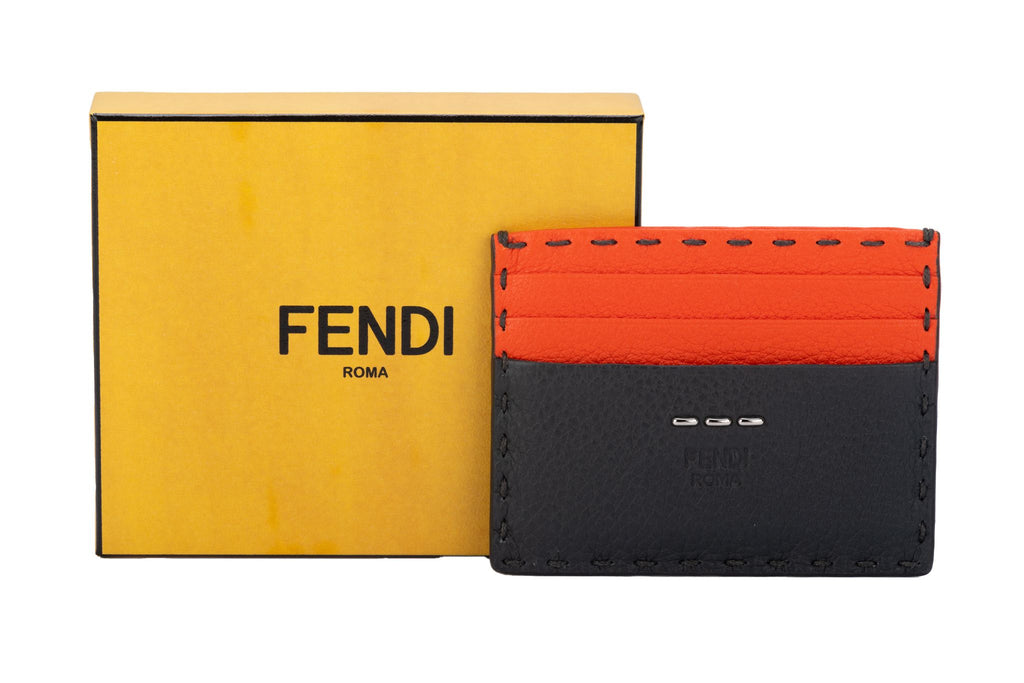 Fendi New Selleria Grey/Coral wallet