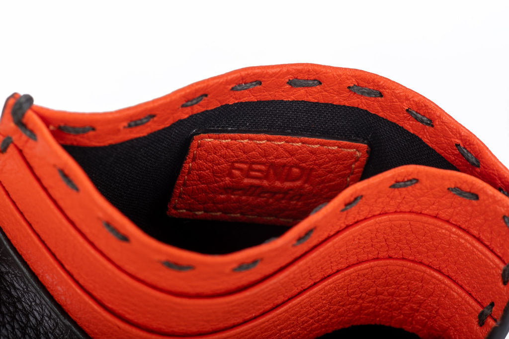 Fendi New Selleria Grey/Coral wallet