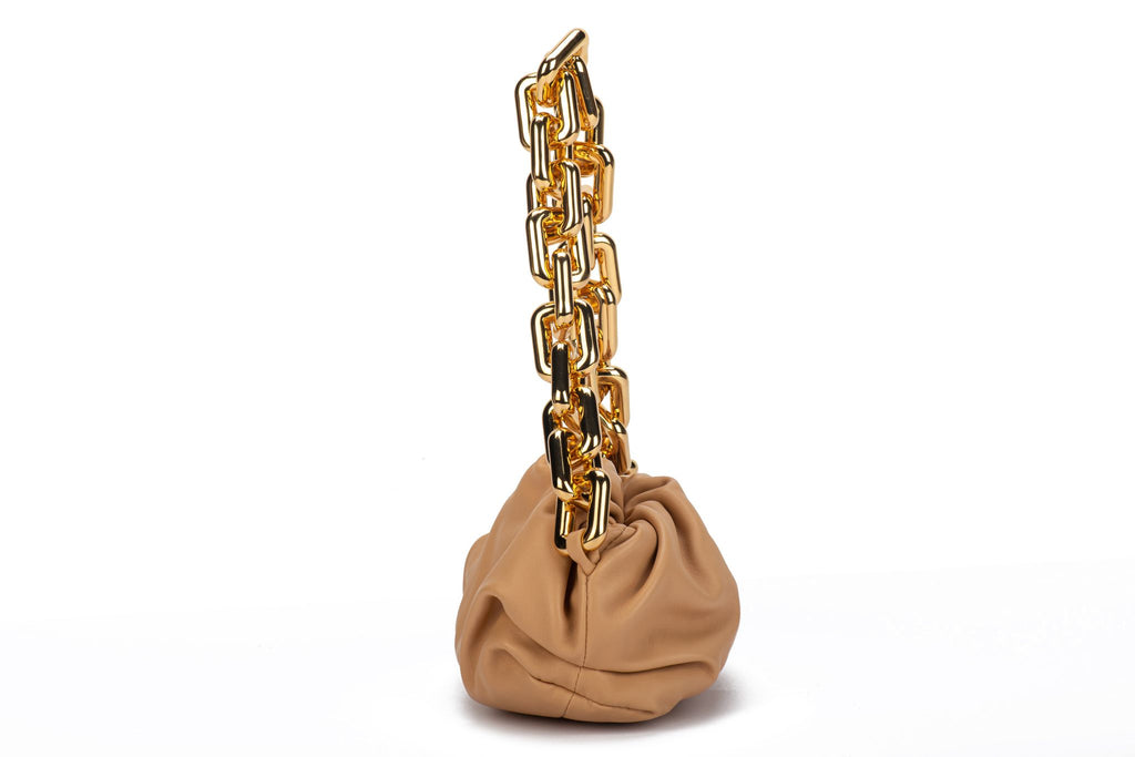 Bottega Veneta Almond Teen Chain Pouch