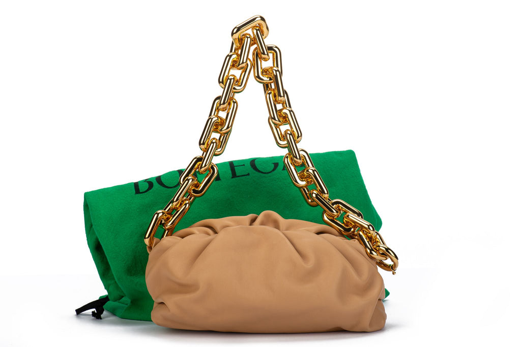 Bottega Veneta Almond Teen Chain Pouch