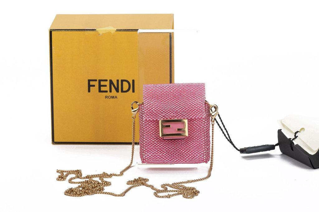 Fendi Micro Baguette Seabeds Pink NIB