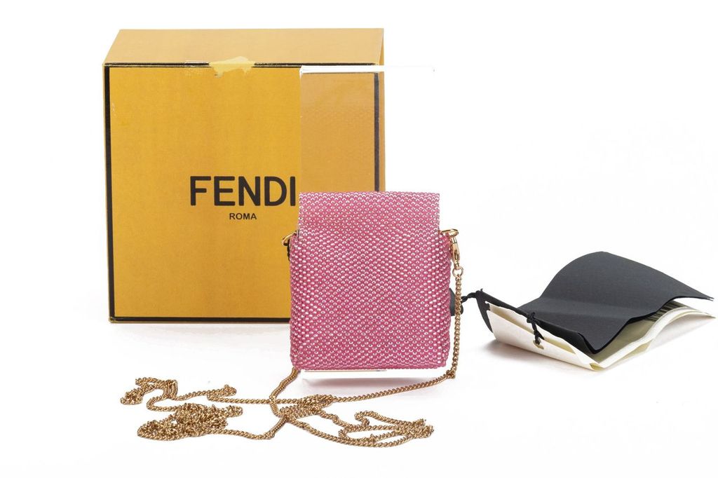 Fendi Micro Baguette Seabeds Pink NIB
