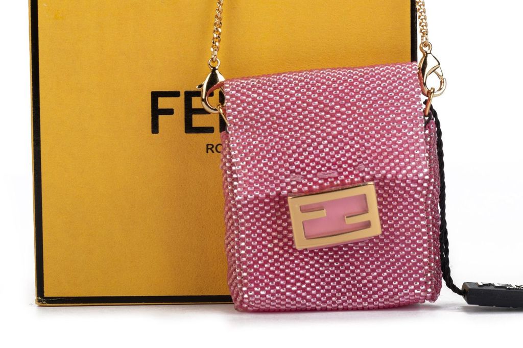 Fendi Micro Baguette Seabeds Pink NIB