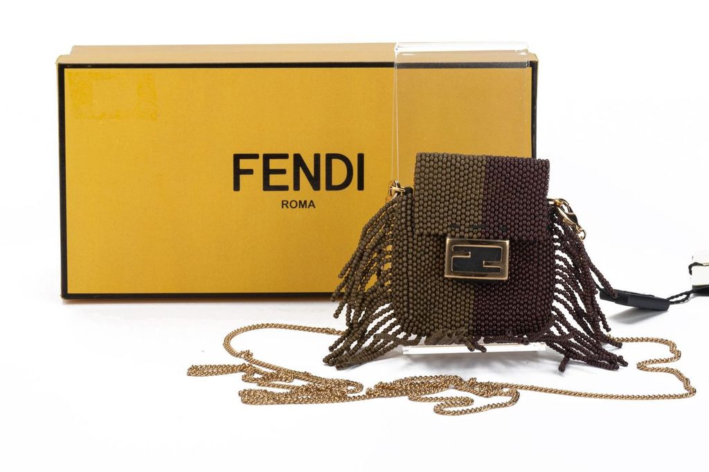Fendi Micro Baguette With Fringes NIB