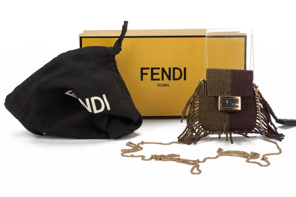 Fendi Micro Baguette With Fringes NIB