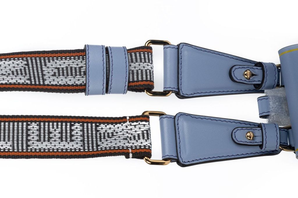 Fendi Bag Necklace Light Blue NIB