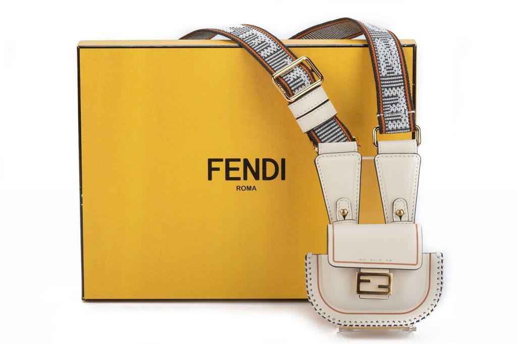 Fendi Micro Necklace Bag Nata BNIB
