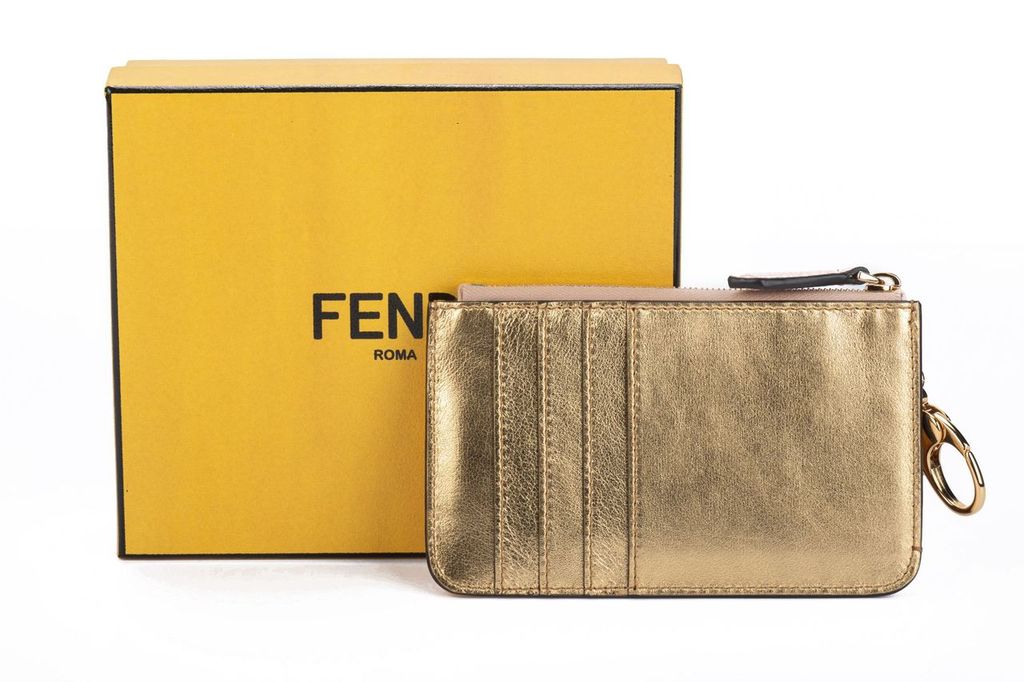Fendi Card Case Powder Pink Gold