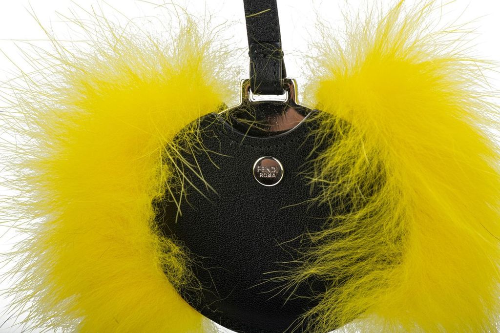 Fendi New Monster Key Ring Yellow
