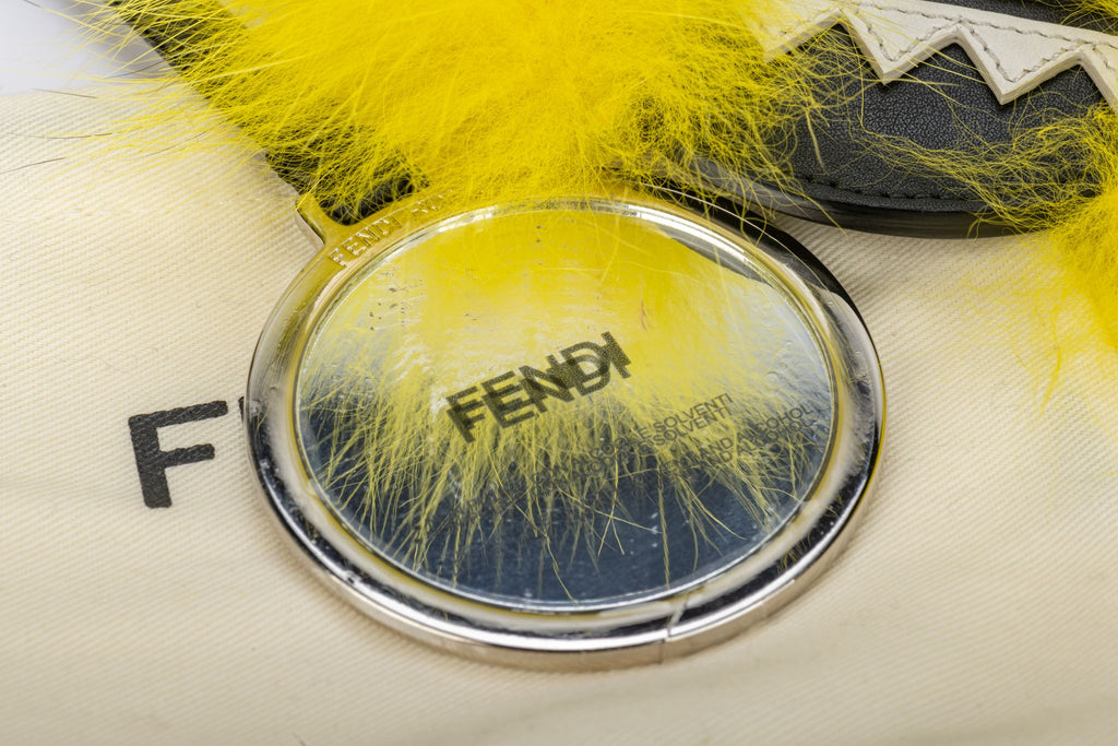 Fendi New Monster Key Ring Yellow