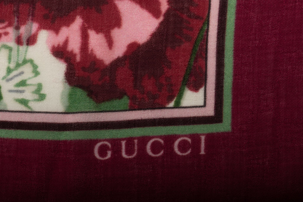Gucci New Wool Flower Shawl