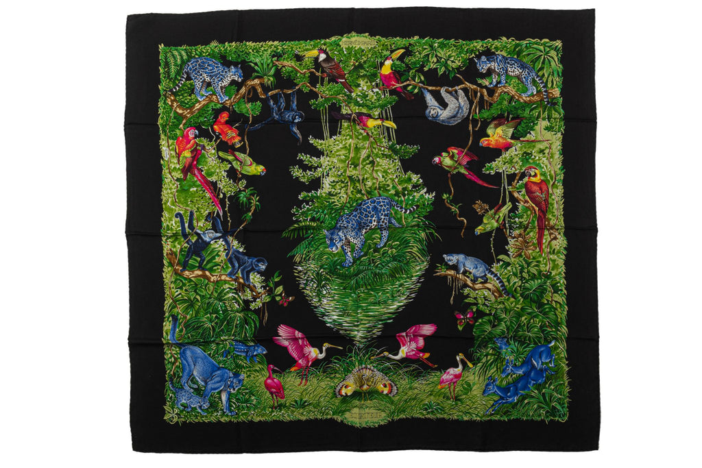Hermès New Black Equateur Wash Scarf