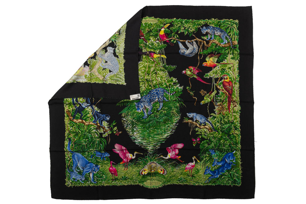 Hermès New Black Equateur Wash Scarf
