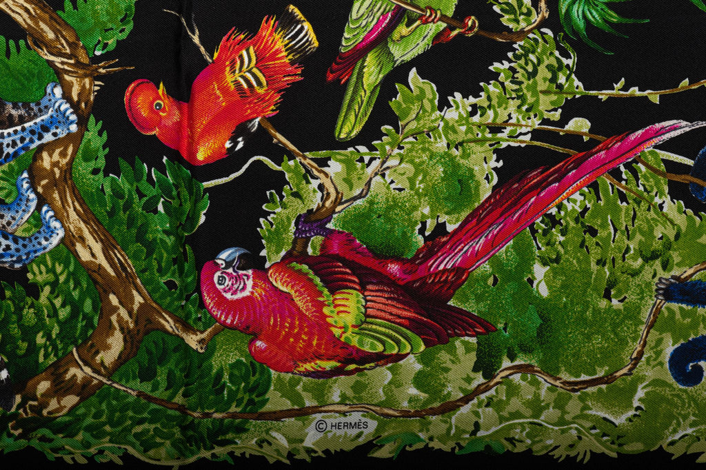 Hermès New Black Equateur Wash Scarf