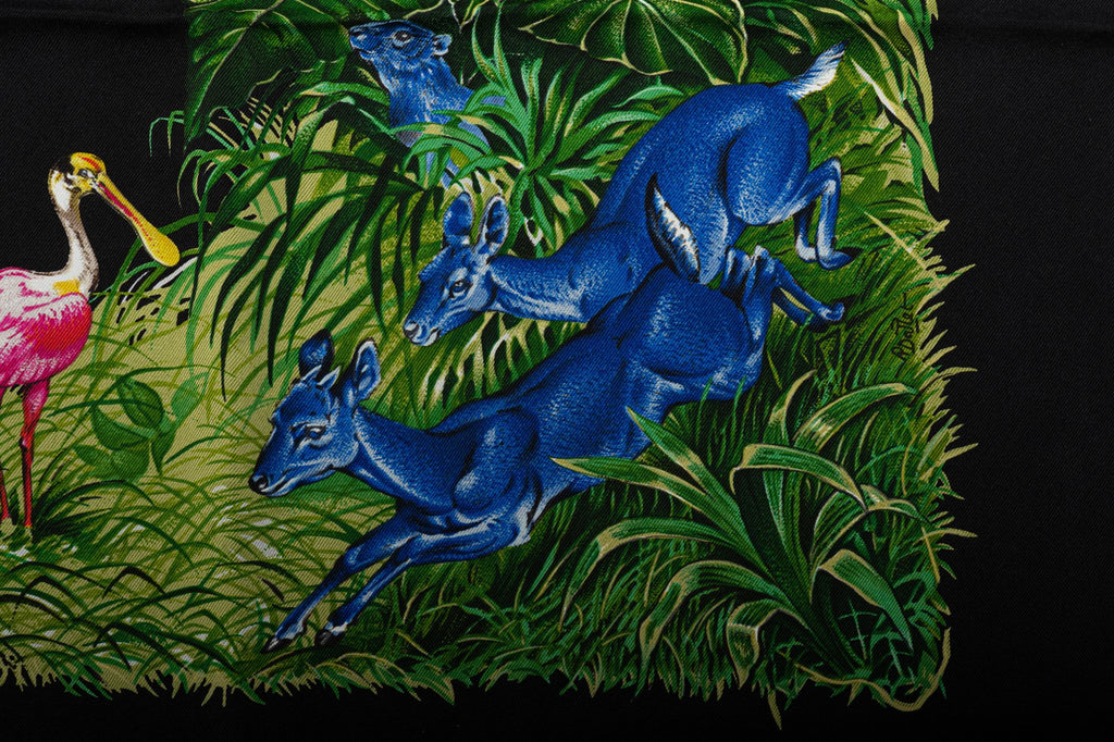 Hermès New Black Equateur Wash Scarf