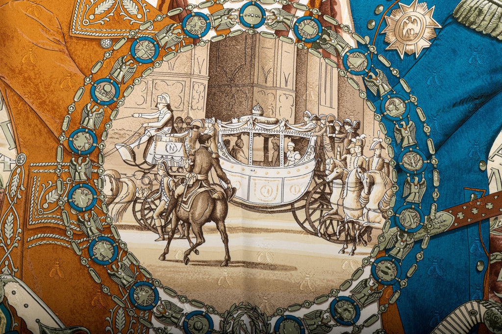 Hermès Napoleon Pink Silk Scarf Ledoux