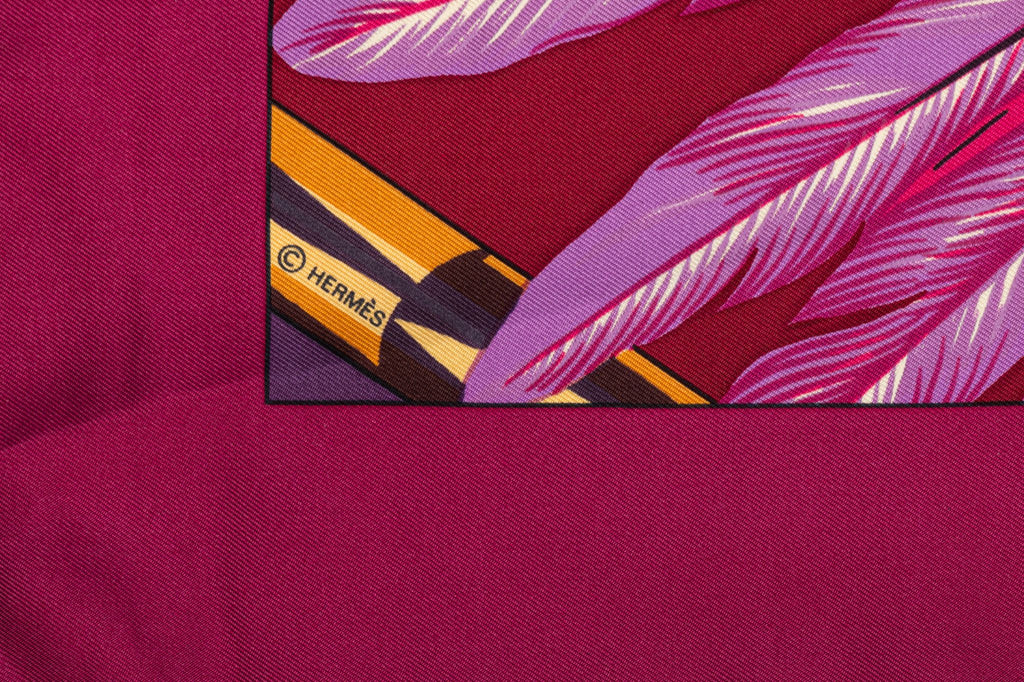 Hermès Brazil Purple Silk Scarf