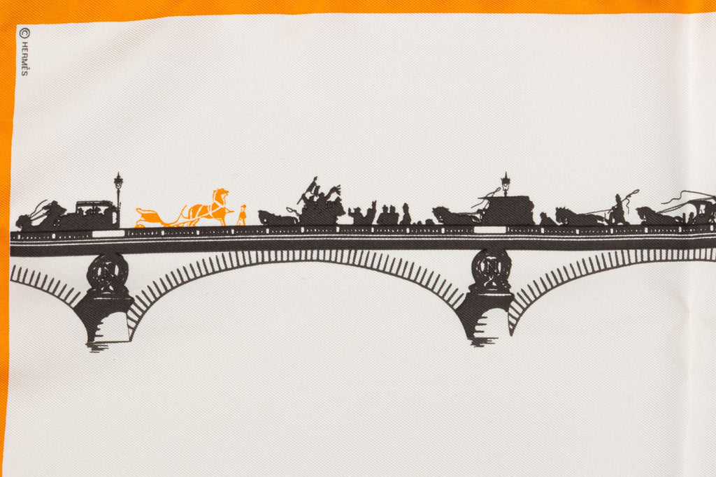 Hermès Le Ponts De Paris Silk Gavroche