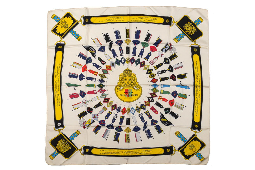 Hermès La Nouvelle Armee Francaise Scarf