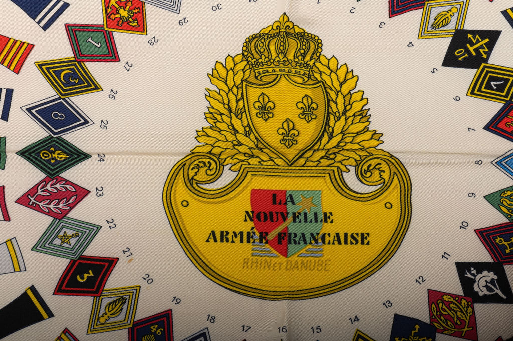 Hermès La Nouvelle Armee Francaise Scarf