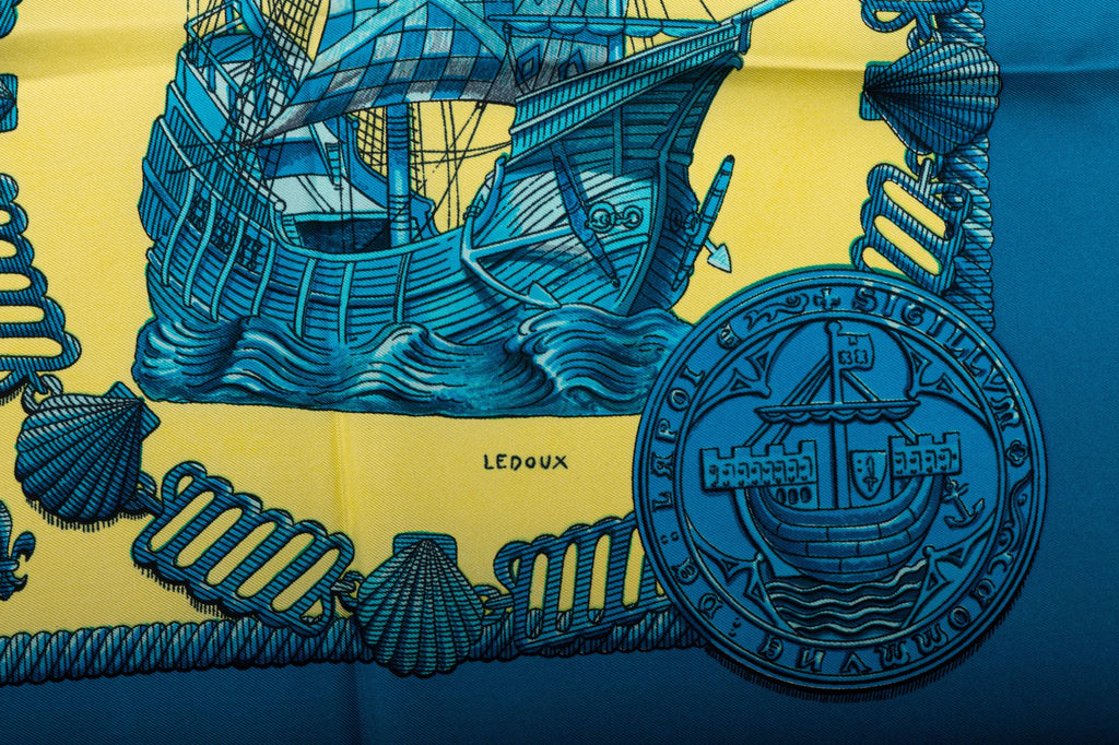 Hermès Nefs d'Or Silk Scarf by Ledoux