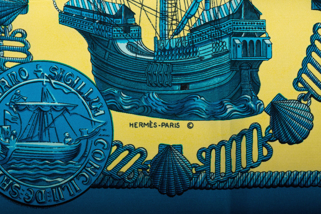 Hermès Nefs d'Or Silk Scarf by Ledoux