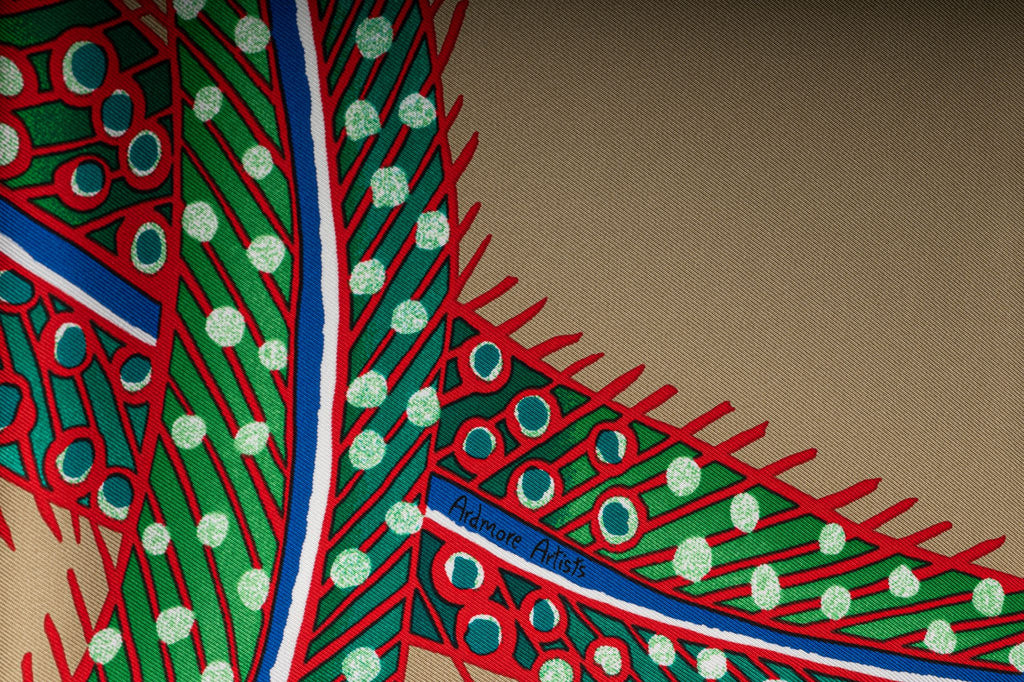 Hermes New Taupe Yellow Baobab Scarf