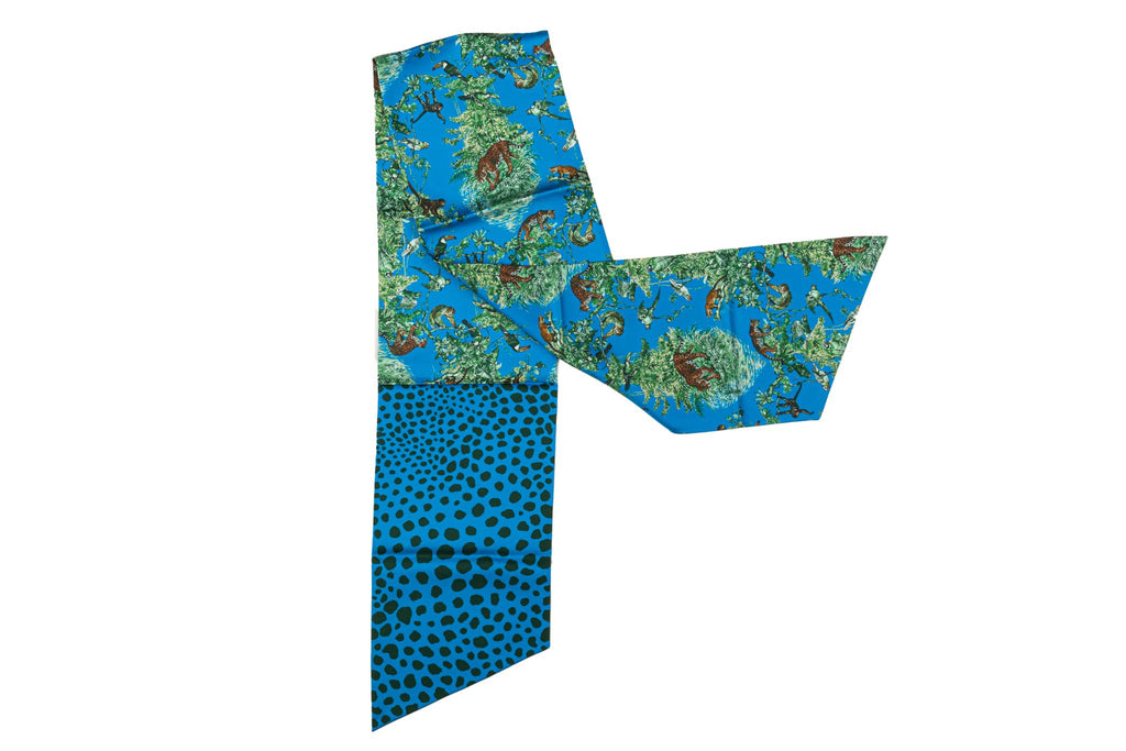 Hermès Turquoise Equateur Maxi Twilly