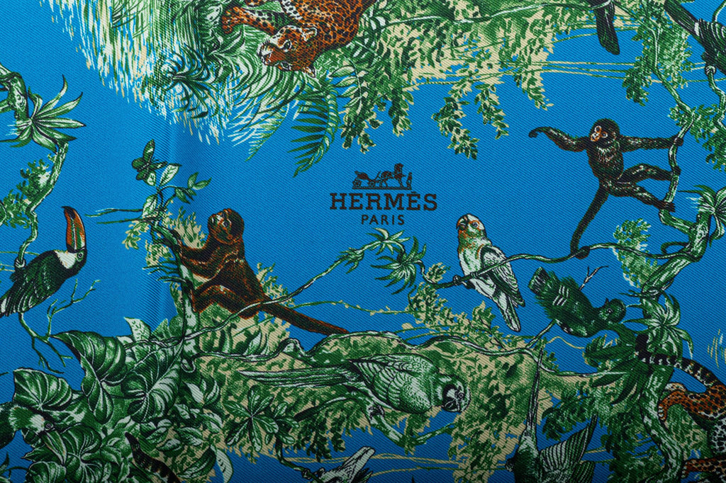 Hermès Turquoise Equateur Maxi Twilly