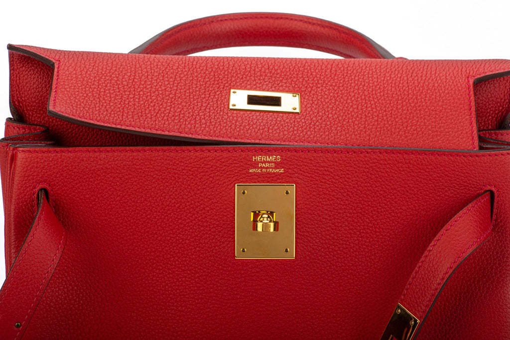 Hermes Kelly Retourne 28 Geranium Togo