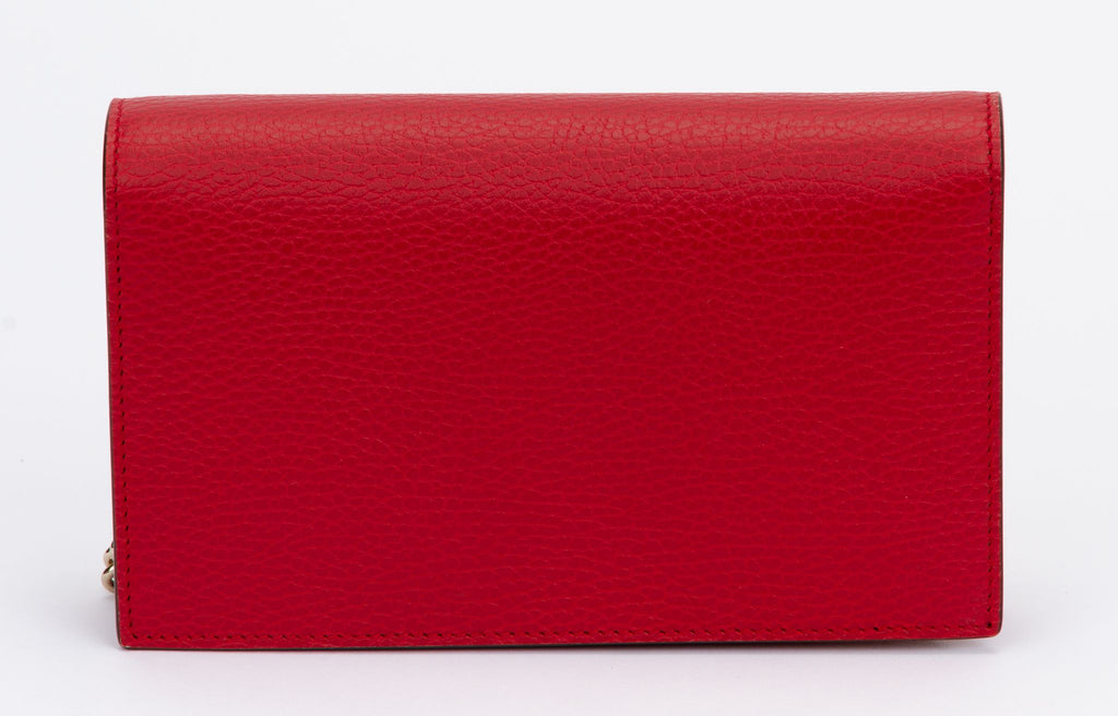 Gucci NIB Red Leather Cross Body Bag