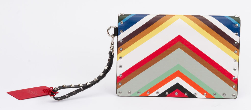 Valentino NIB Rock Stud Wristlet Clutch