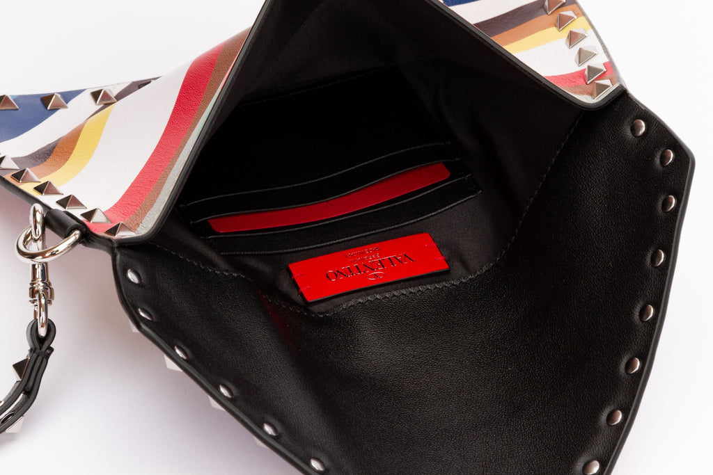 Valentino NIB Rock Stud Wristlet Clutch