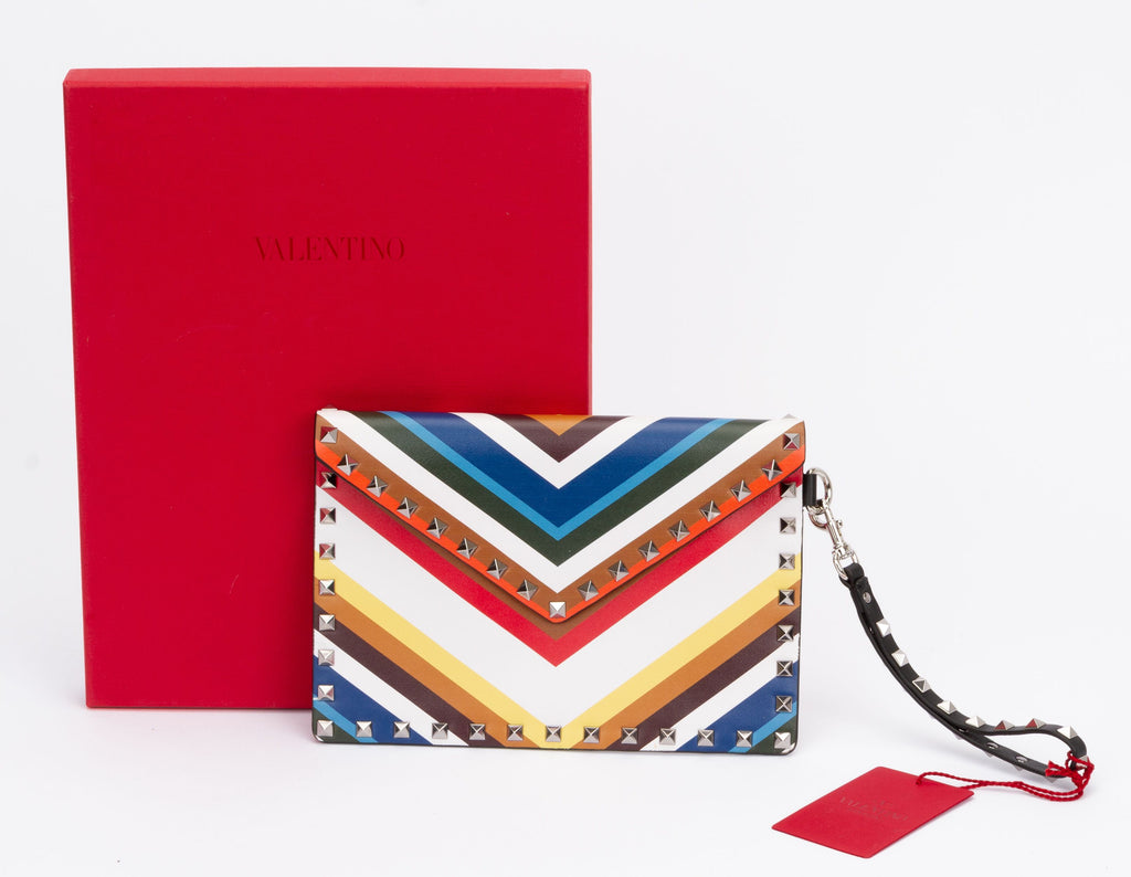 Valentino NIB Rock Stud Wristlet Clutch