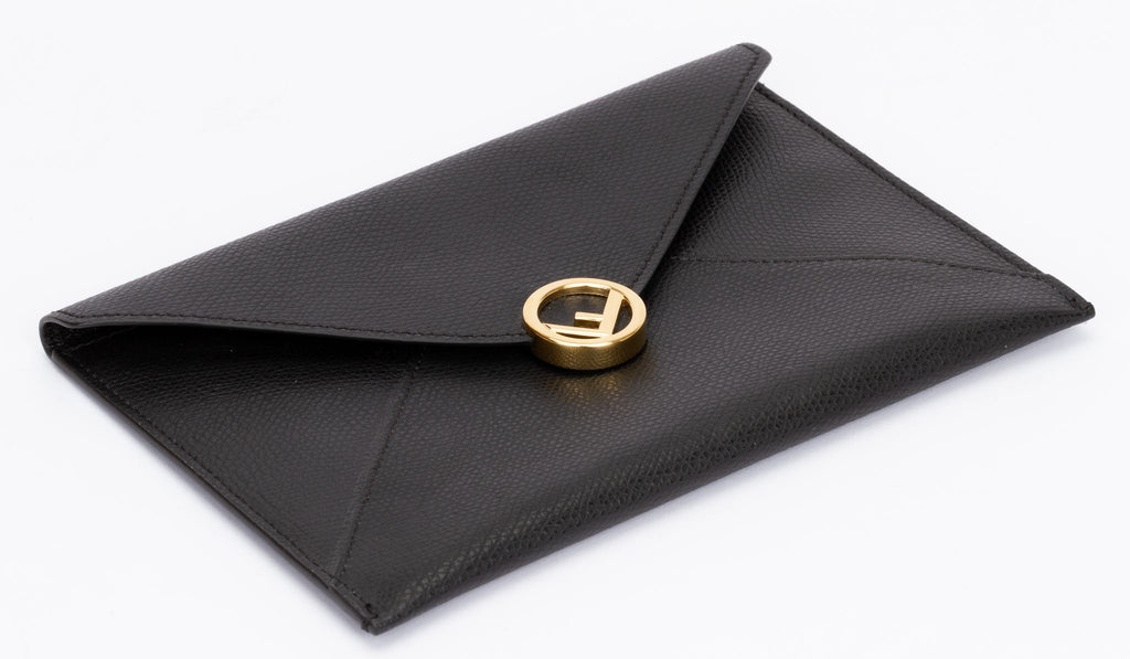 Fendi Envelope Pouch Black Medium