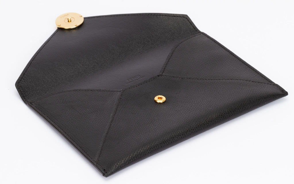 Fendi Envelope Pouch Black Medium