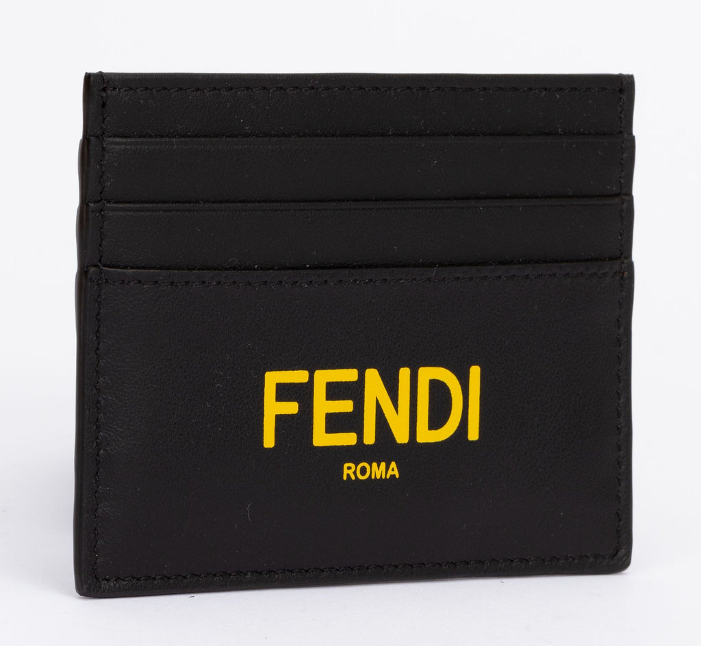 Fendi NIB Black Credit Card Case