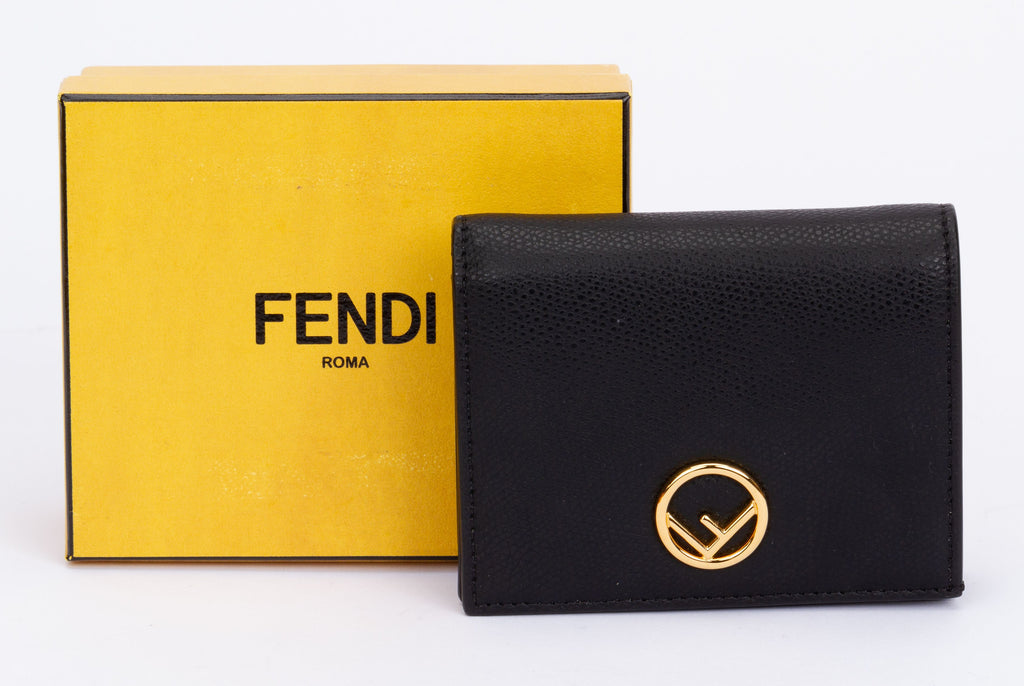 Fendi BNIB Togo Wallet Black