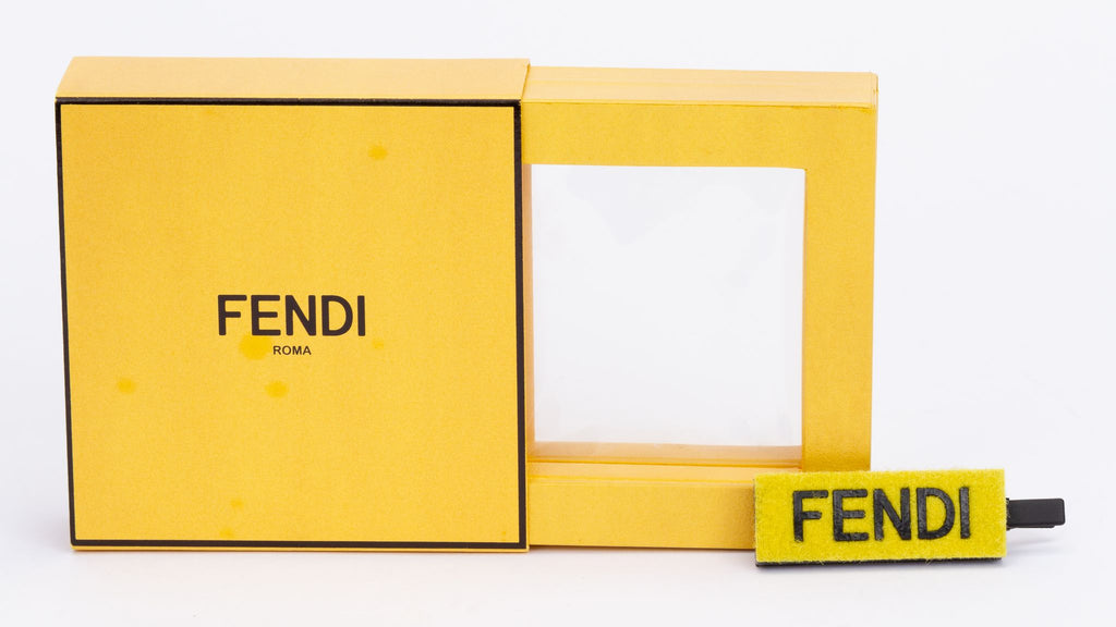 Fendi Velcro Hairclip Yellow