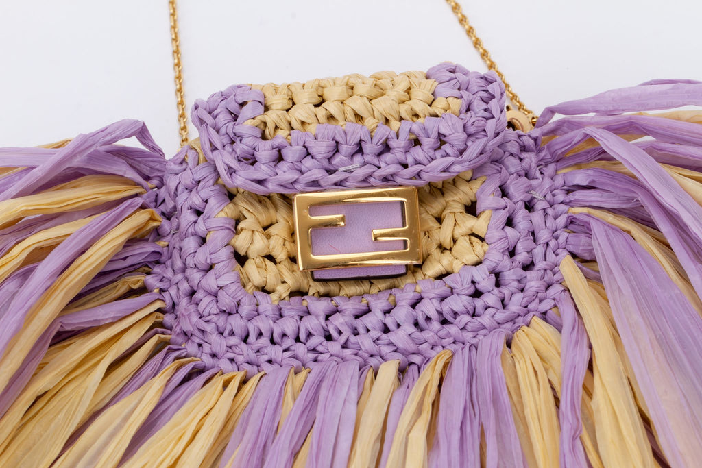 Fendi Micro Baguette Tassel Necklace
