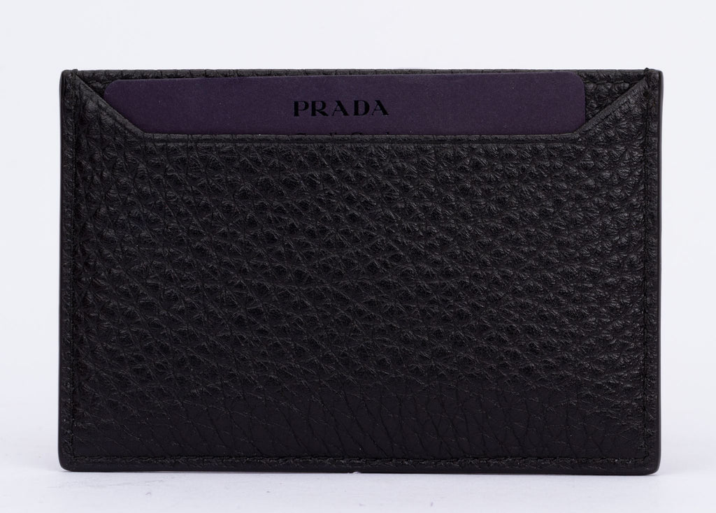 Prada NIB Credit Card Holder Black